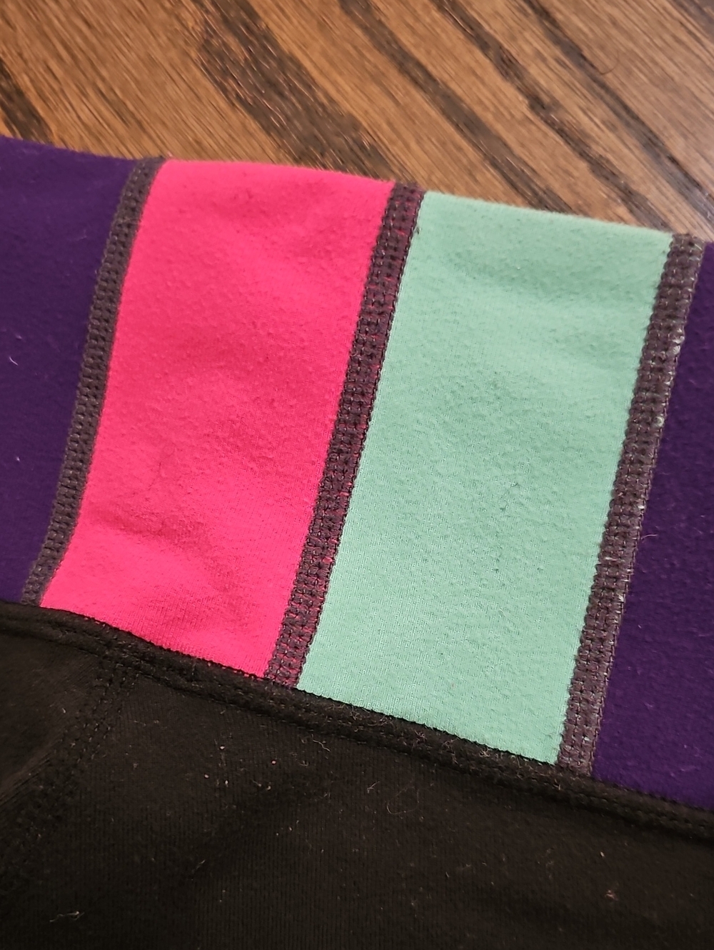 Rare Vintage lululemon athletica Colorblock Striped Waistband Leggings Size 6 - Picture 6 of 6